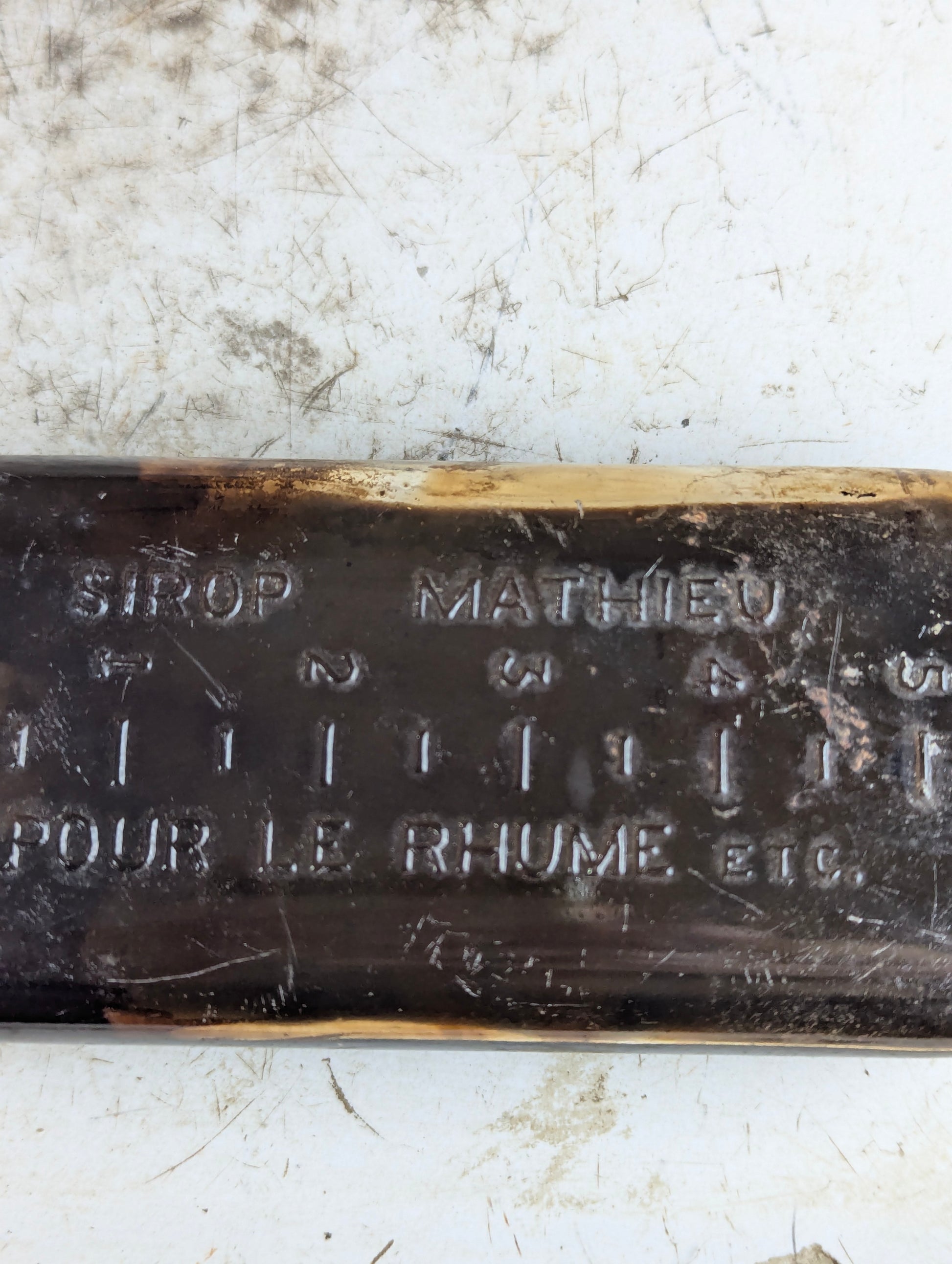 Vintage 6 Fl. Oz. Matheu's Syrup Patent Medicine Glass Bottle - view 4