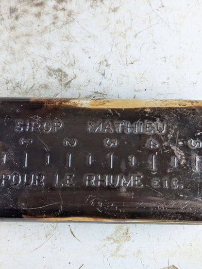 Vintage 6 Fl. Oz. Matheu's Syrup Patent Medicine Glass Bottle - view 4