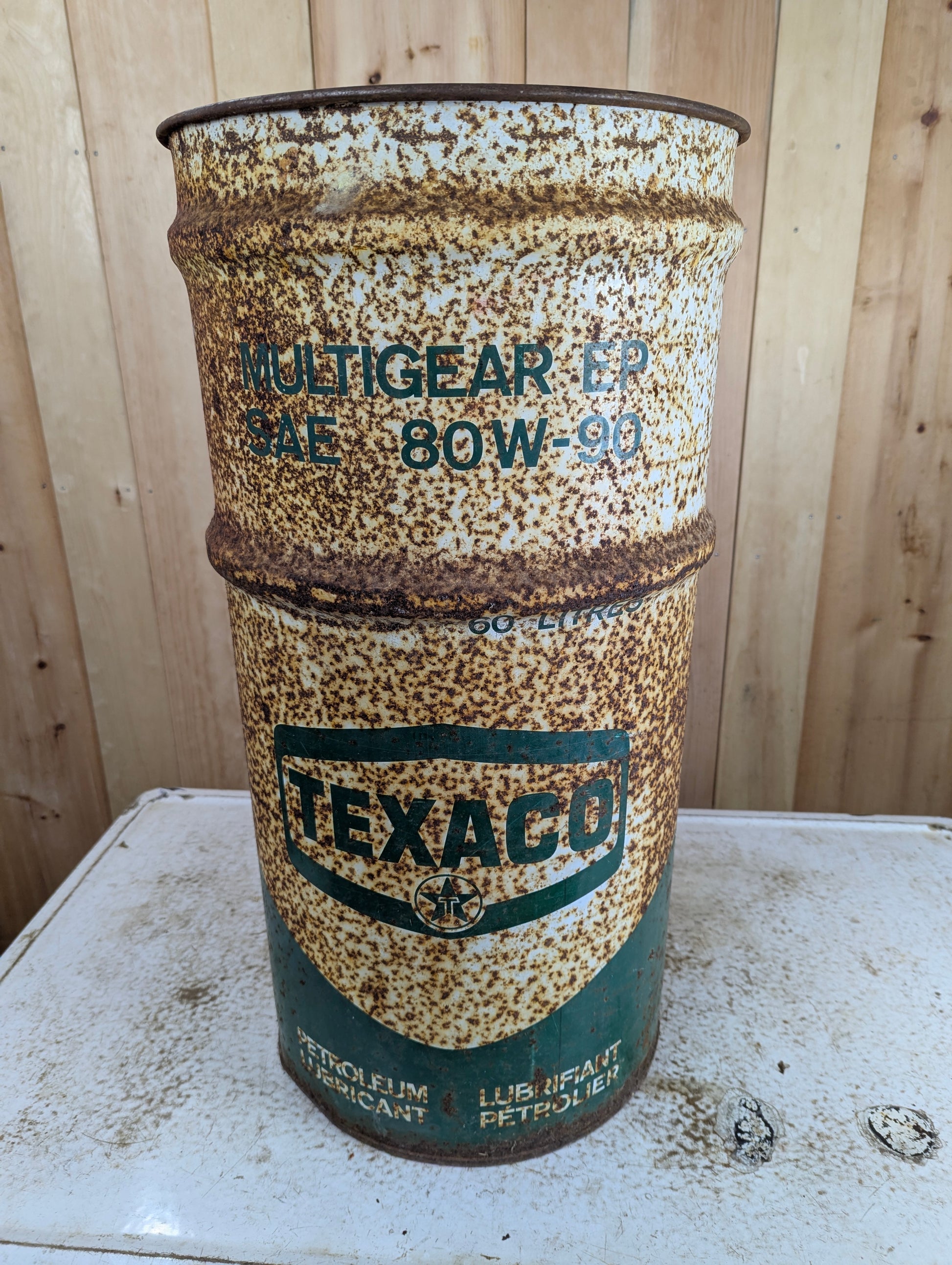 Vintage 60 Litres Texaco Oil Can - view 2