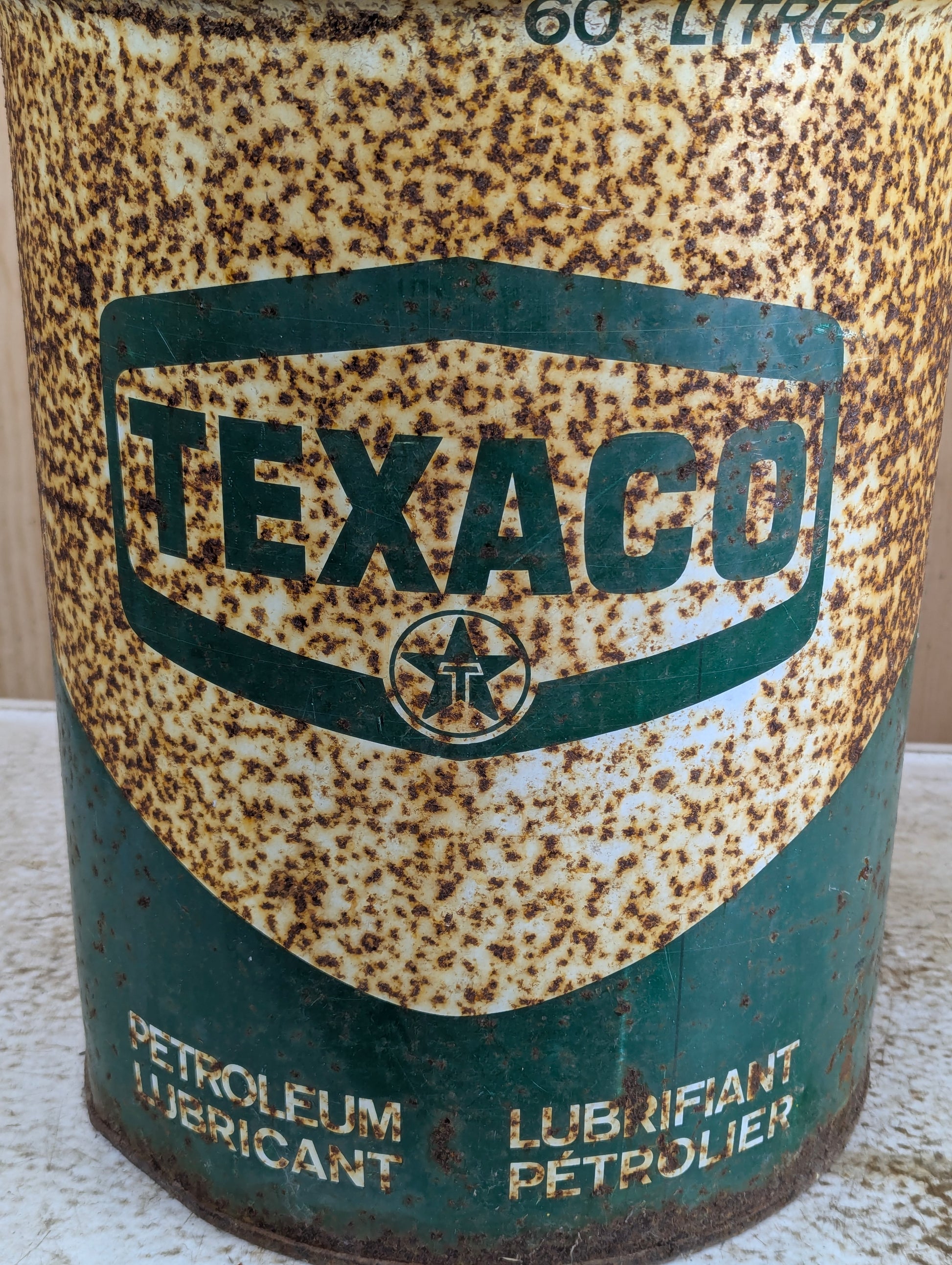 Vintage 60 Litres Texaco Oil Can - view 3