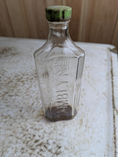 Vintage 8oz Tamblyn Medicine Bottle with Cap