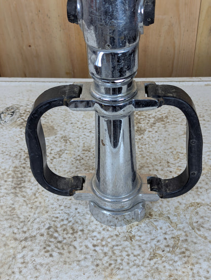 Vintage Akron Chromed Brass Fire Playpipe Nozzle - Broken Valve Lever - view 2