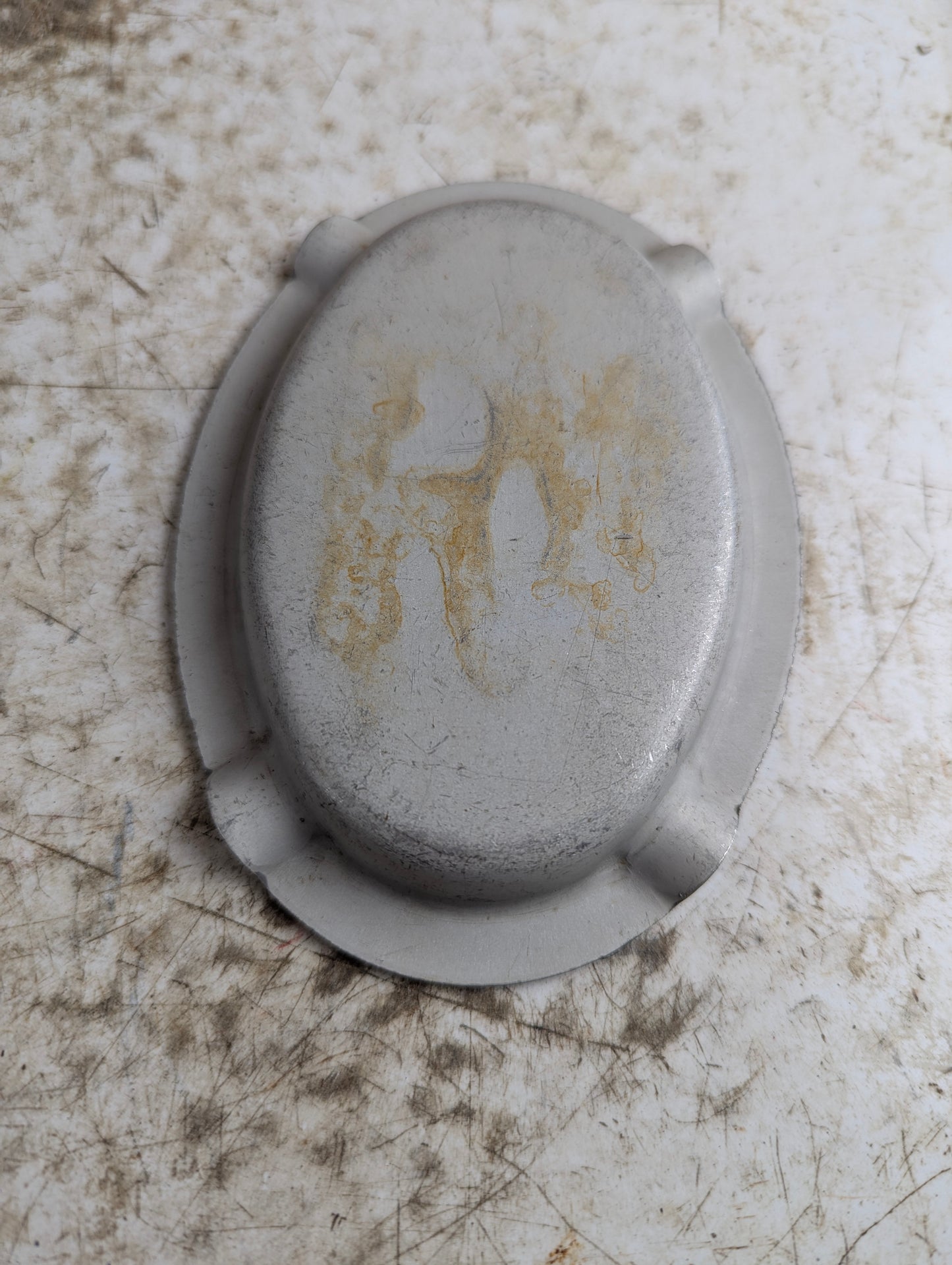 Vintage Aluminum Canadair Montreal F-86 Sabre Military Aircraft Ashtray - view 3