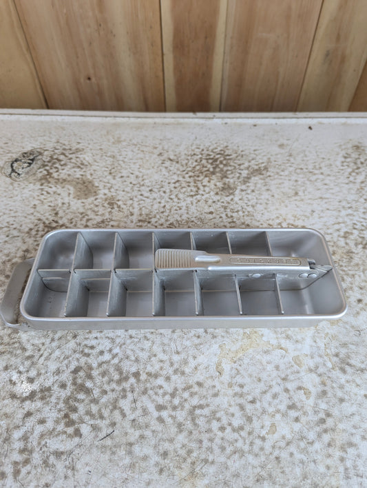 Vintage Aluminum Frigidaire Quickube Ice Cube Tray