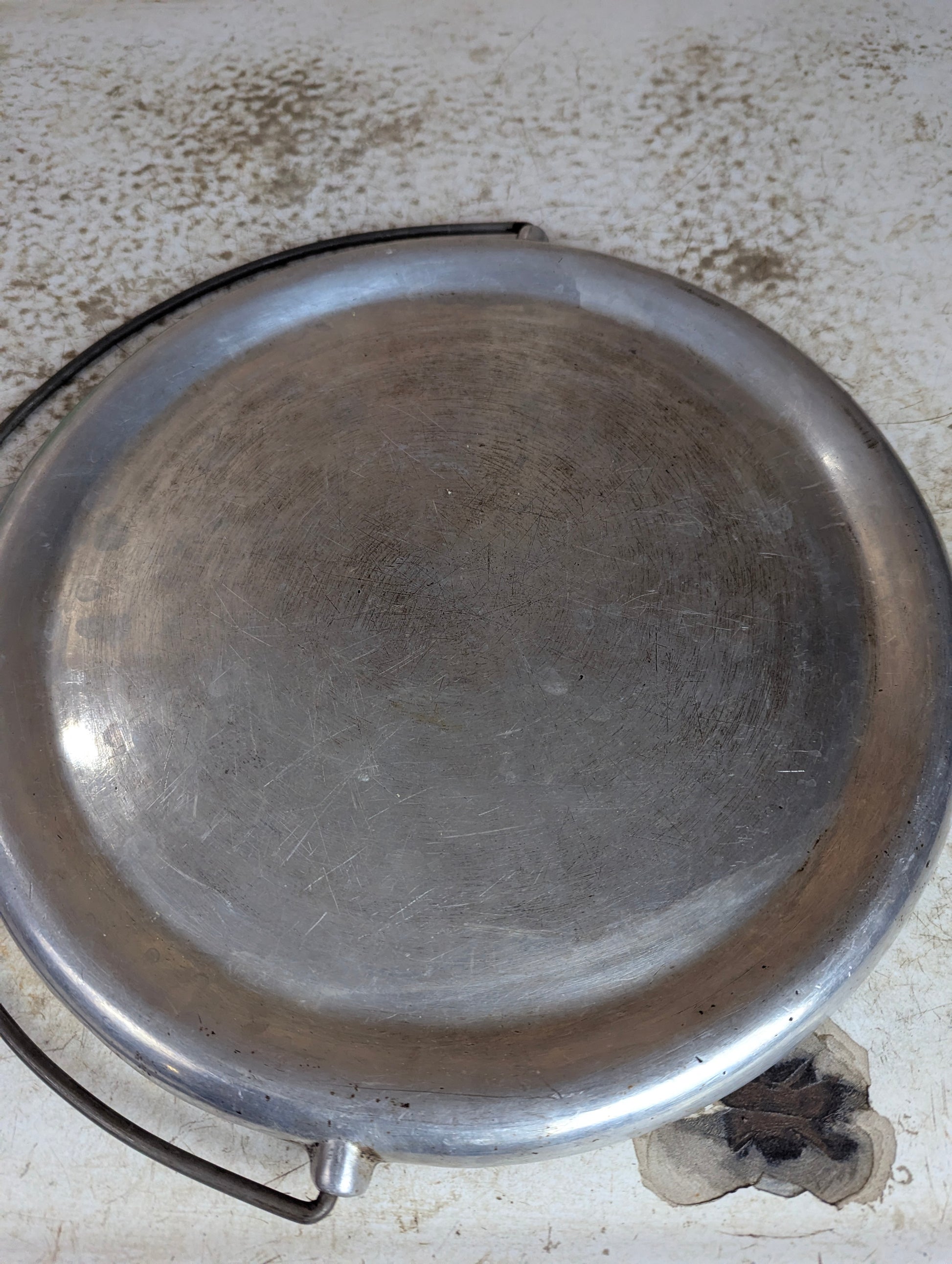 Vintage Aluminum Griddle Pan - view 2