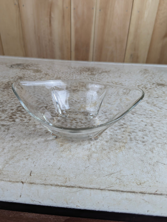 Vintage Anchor Hocking Swedish Modern Oval Bowl
