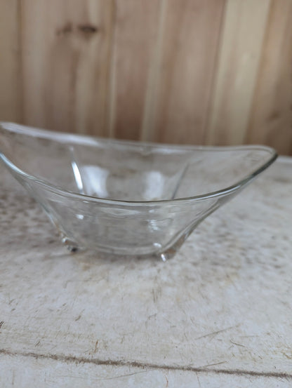 Vintage Anchor Hocking Swedish Modern Oval Bowl - view 3