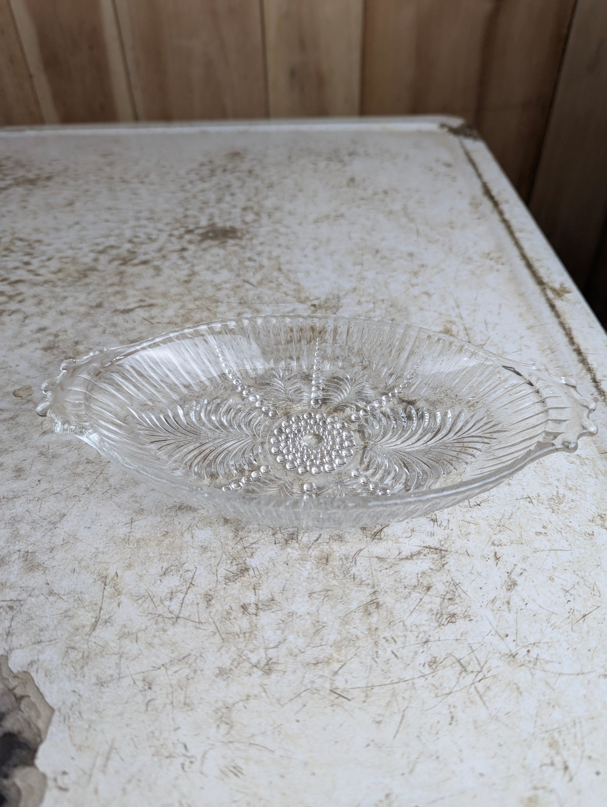 Vintage Anchor Hocking Swedish Modern Oval Bowl - view 5