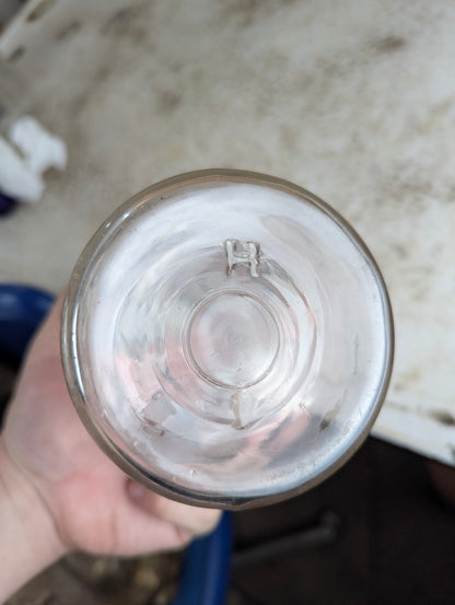 Vintage Atlas E-Z Seal Glass Pint Mason Jar With Glass Lid - view 3