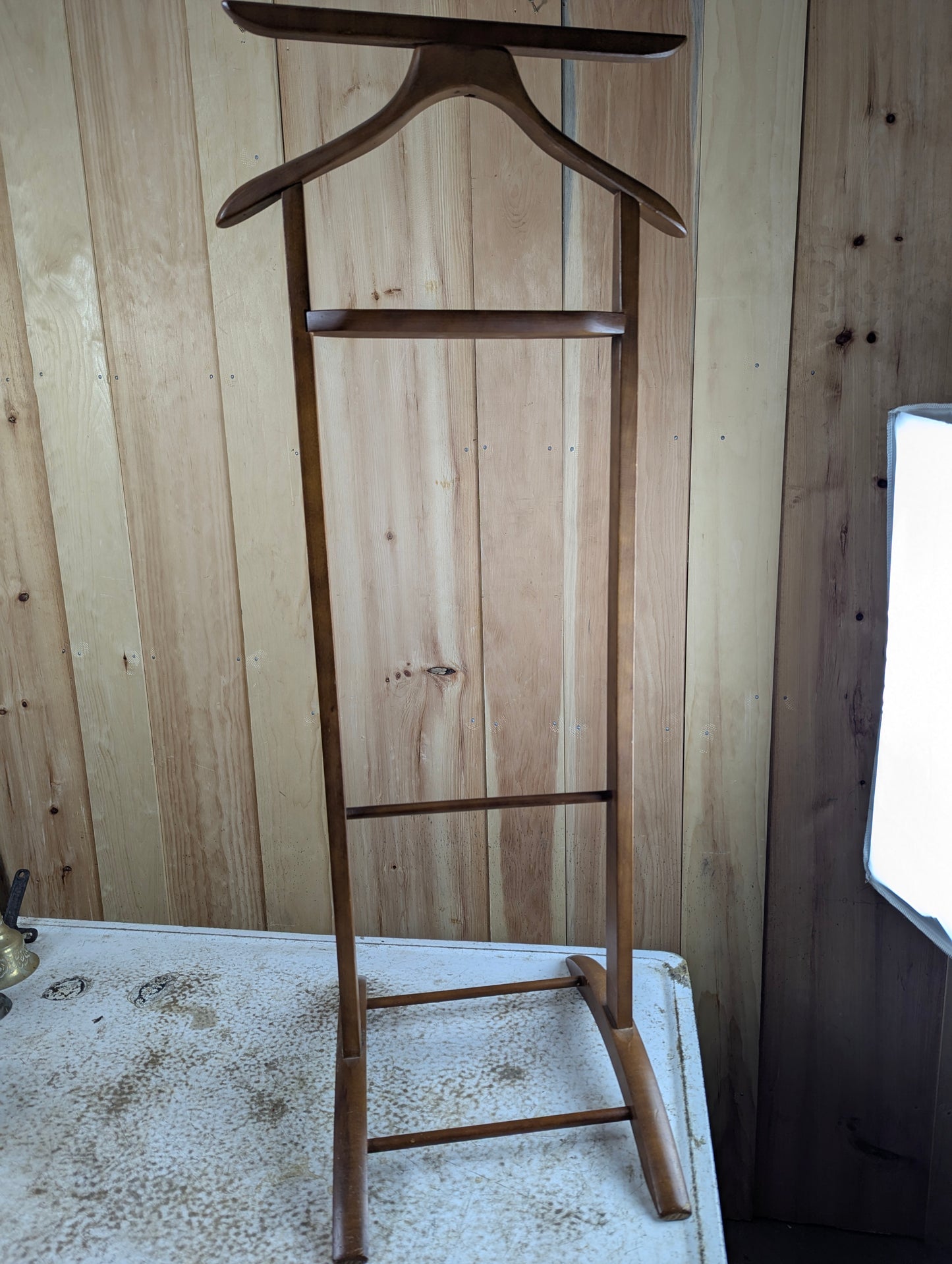 Vintage Baribocraft Wood Valet Stand