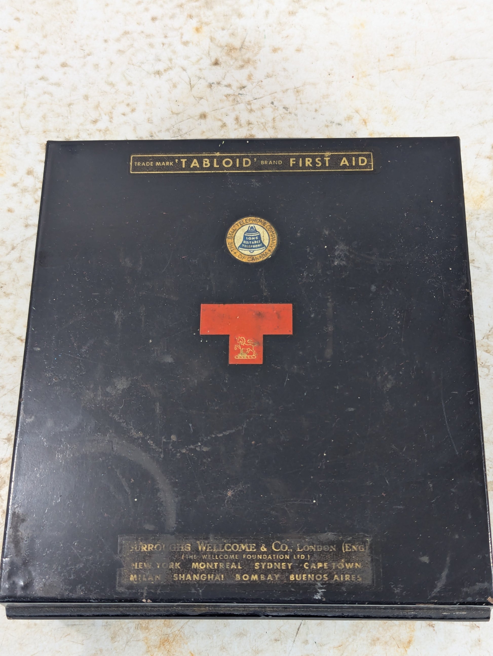 Vintage Bell Telephone of Canada First Aid Box and Contents