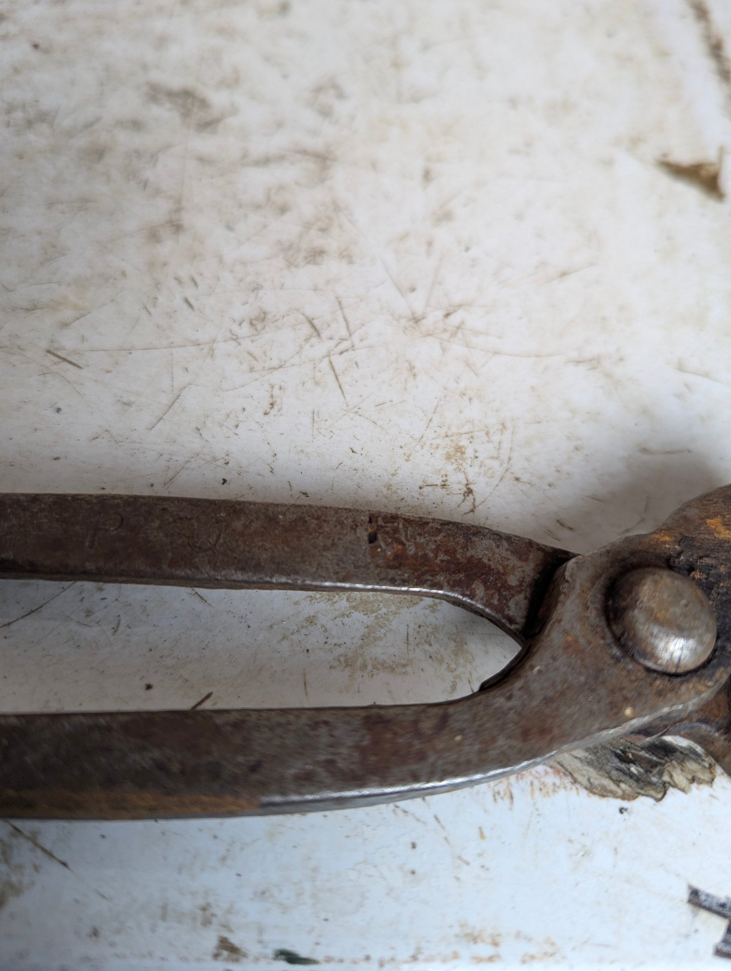 Vintage Blacksmith Metal Nipper Pliers - view 5