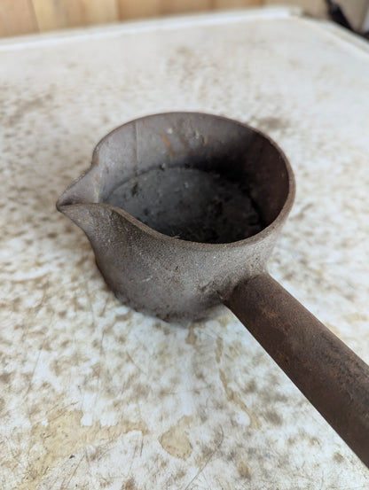 Vintage Blacksmith Smelting Ladle - view 2
