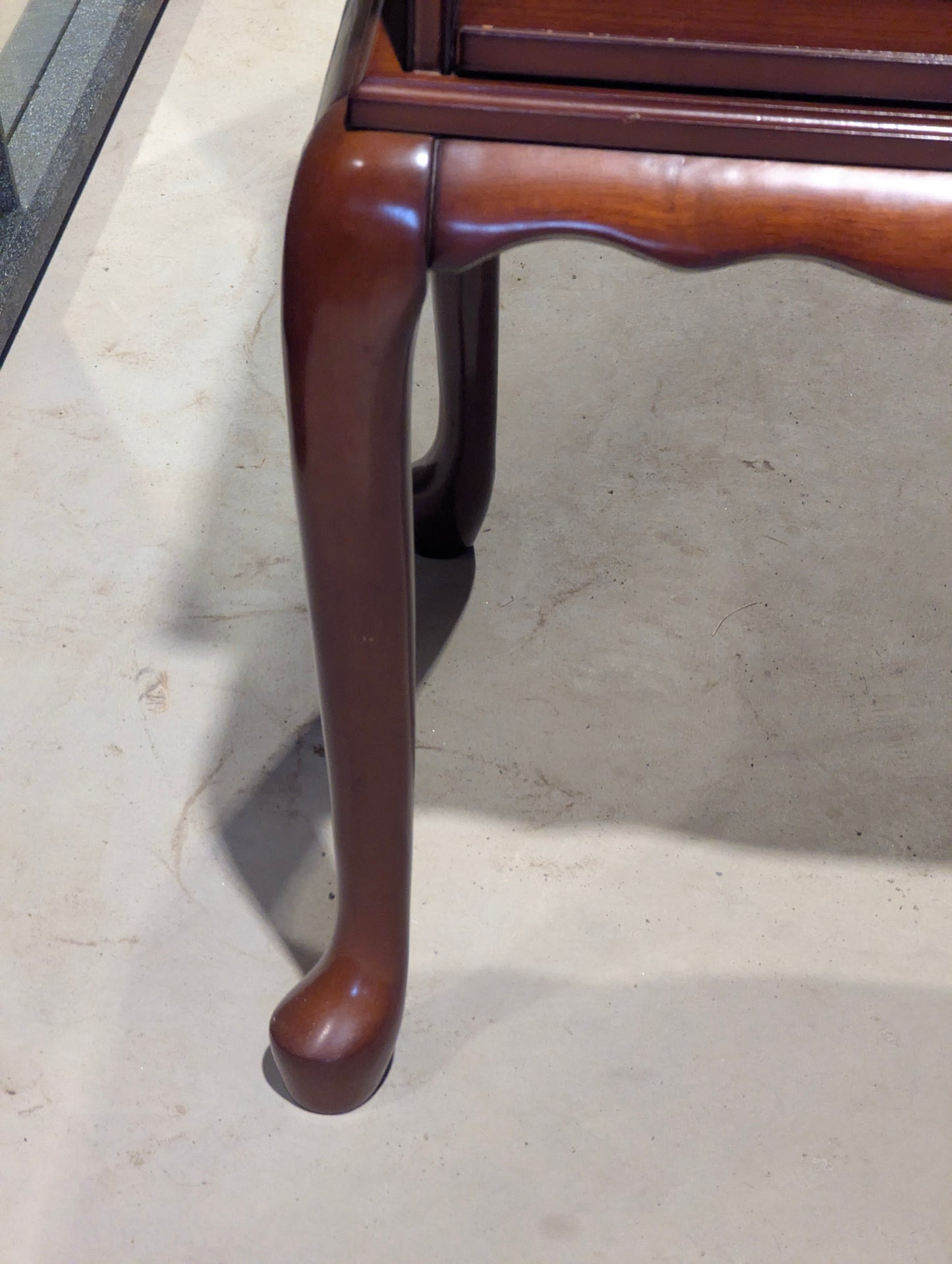 Vintage Bombay Mahogany Side Table with Pull-out Tray - view 2