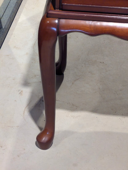 Vintage Bombay Mahogany Side Table with Pull-out Tray - view 2