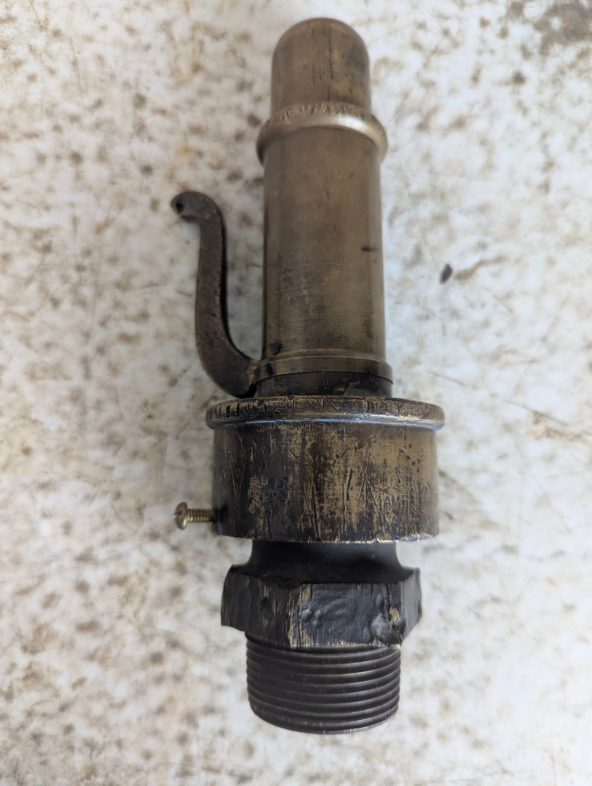 Vintage Brass American Steam Gauge & Valve Co. Steam Whistle