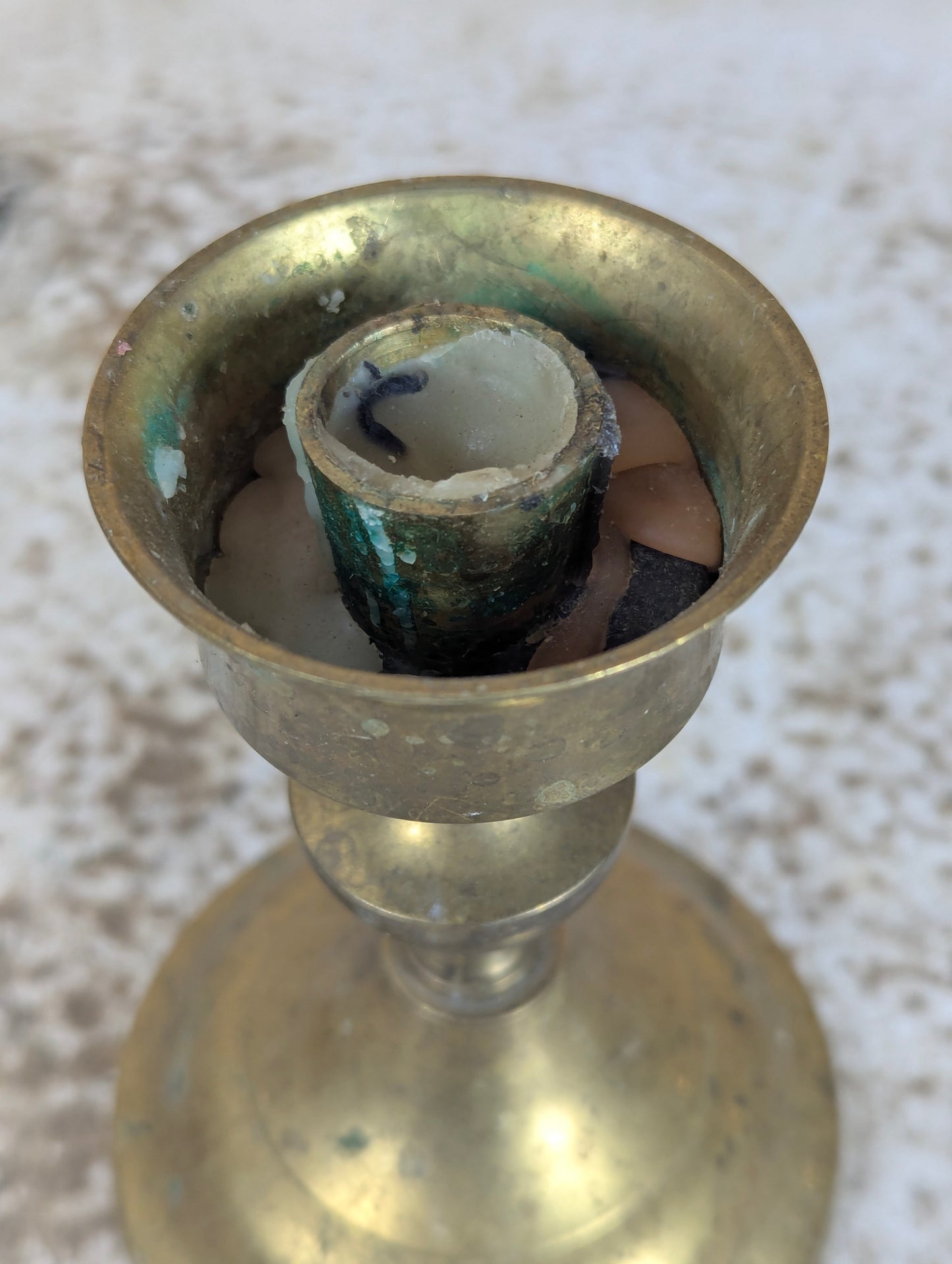 Vintage Brass Candlestick - view 2