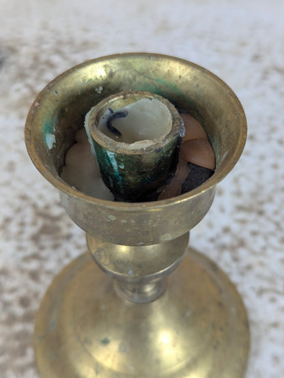 Vintage Brass Candlestick - view 2