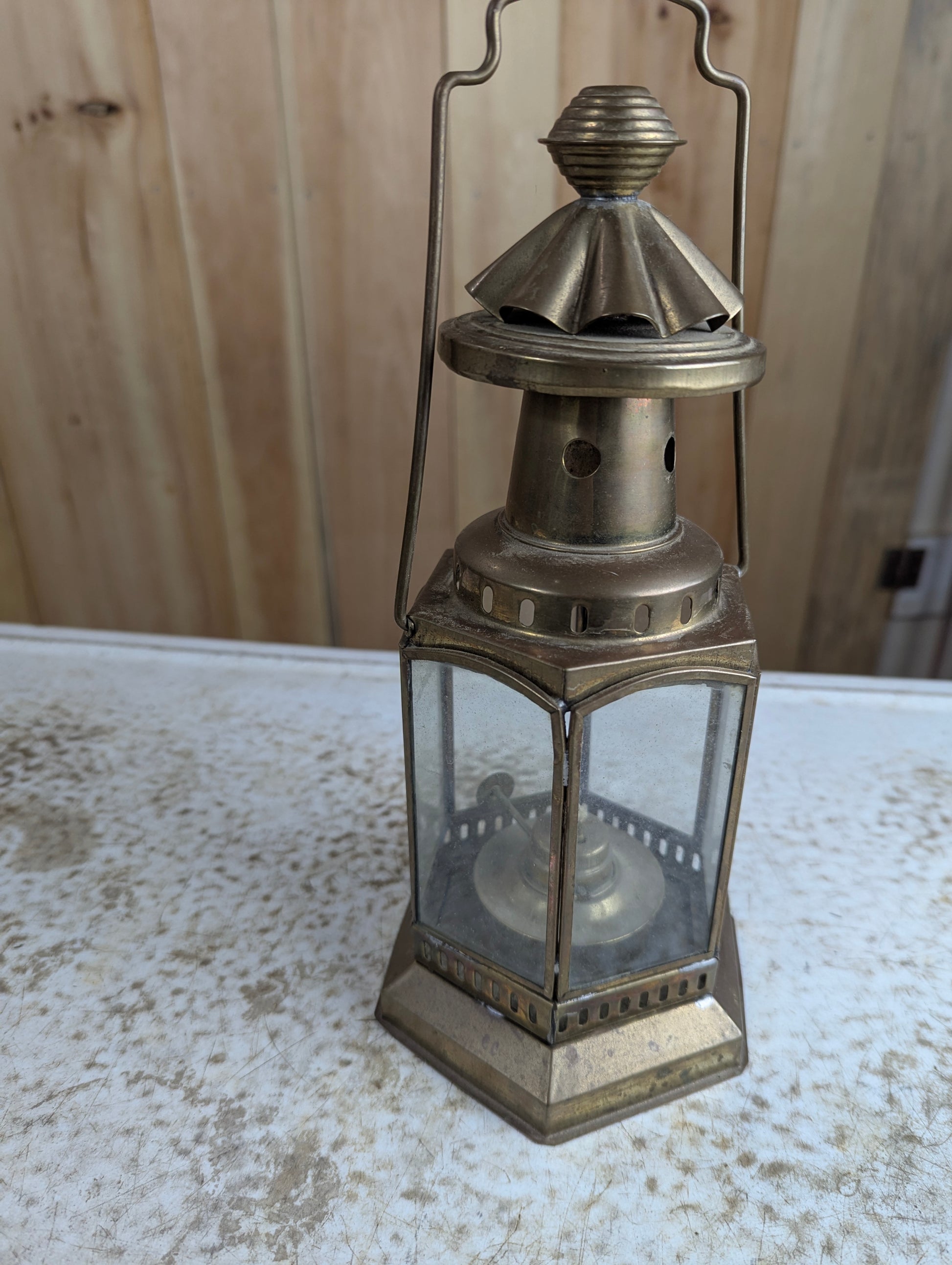 Vintage Brass Lantern - view 2