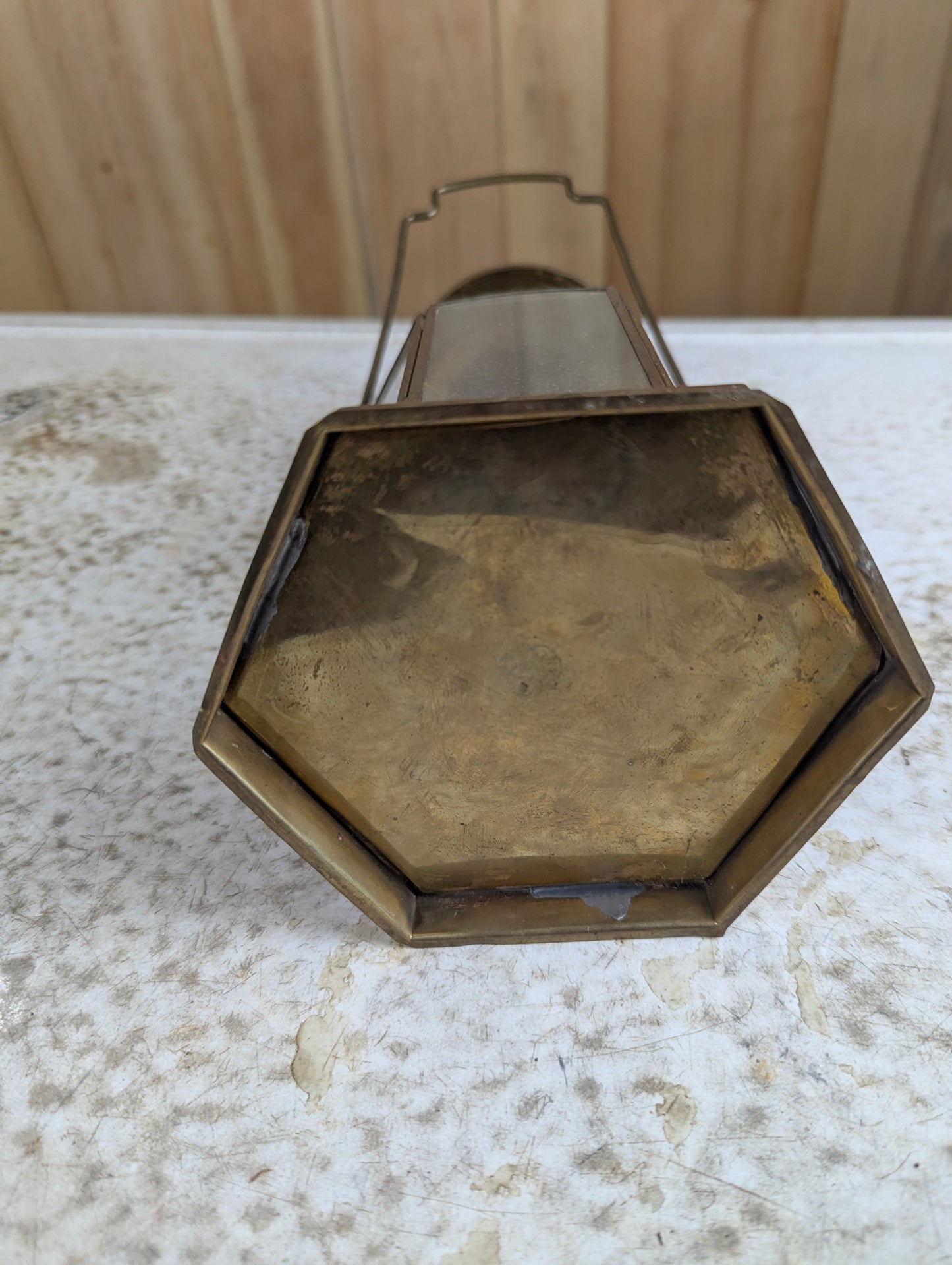 Vintage Brass Lantern - view 3