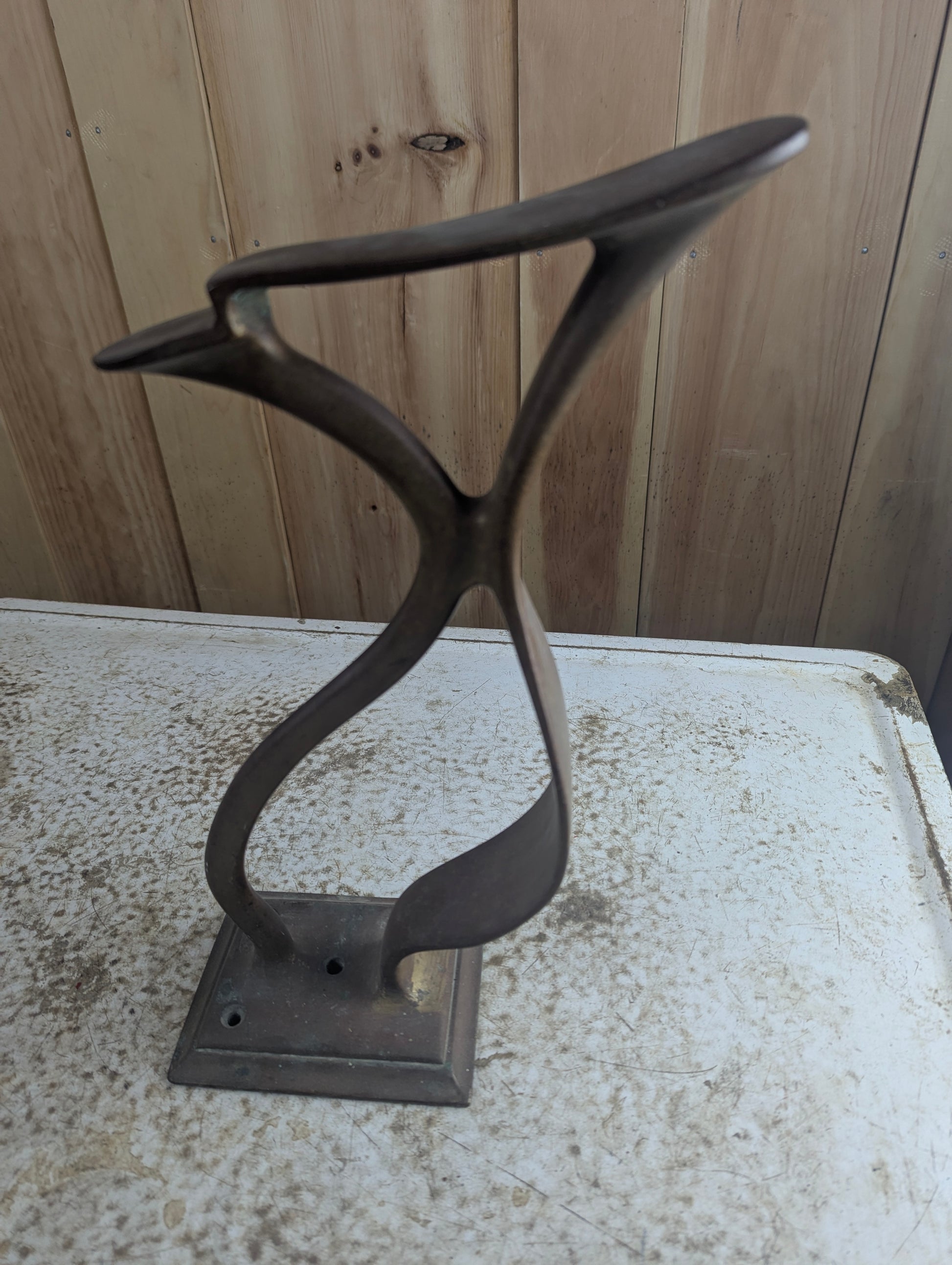 Vintage Brass Shoe Shine Stand