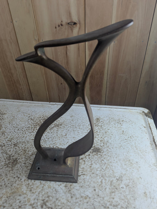 Vintage Brass Shoe Shine Stand