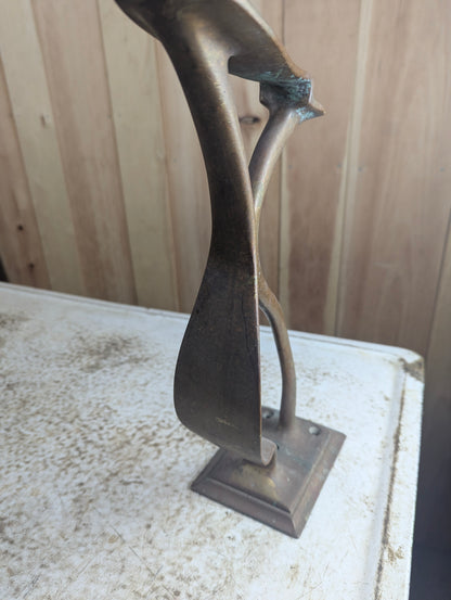 Vintage Brass Shoe Shine Stand - view 3