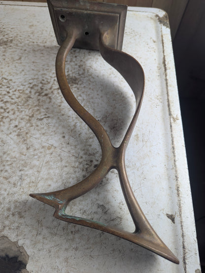 Vintage Brass Shoe Shine Stand - view 7