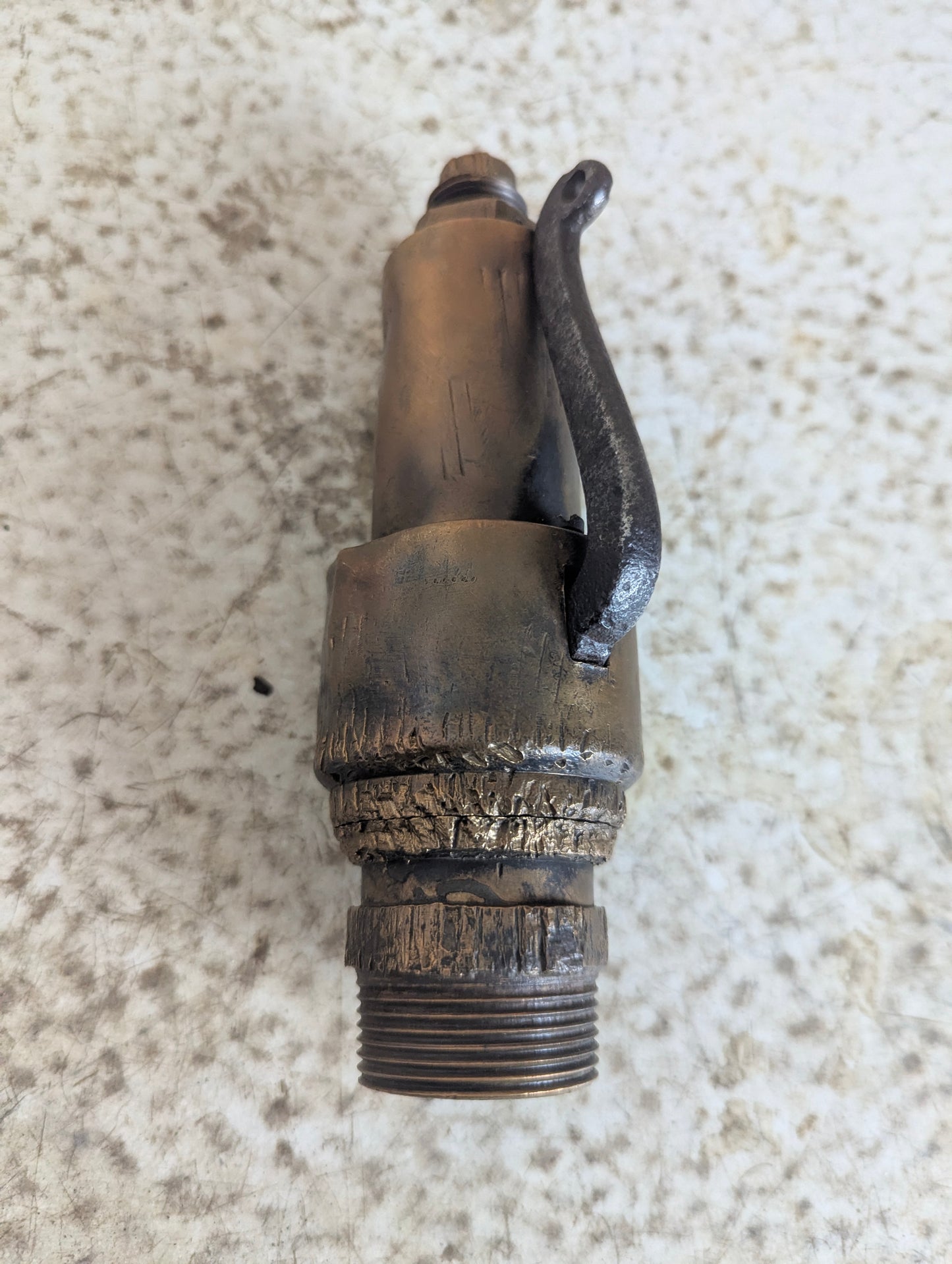 Vintage Brass Steam Whistle - view 3