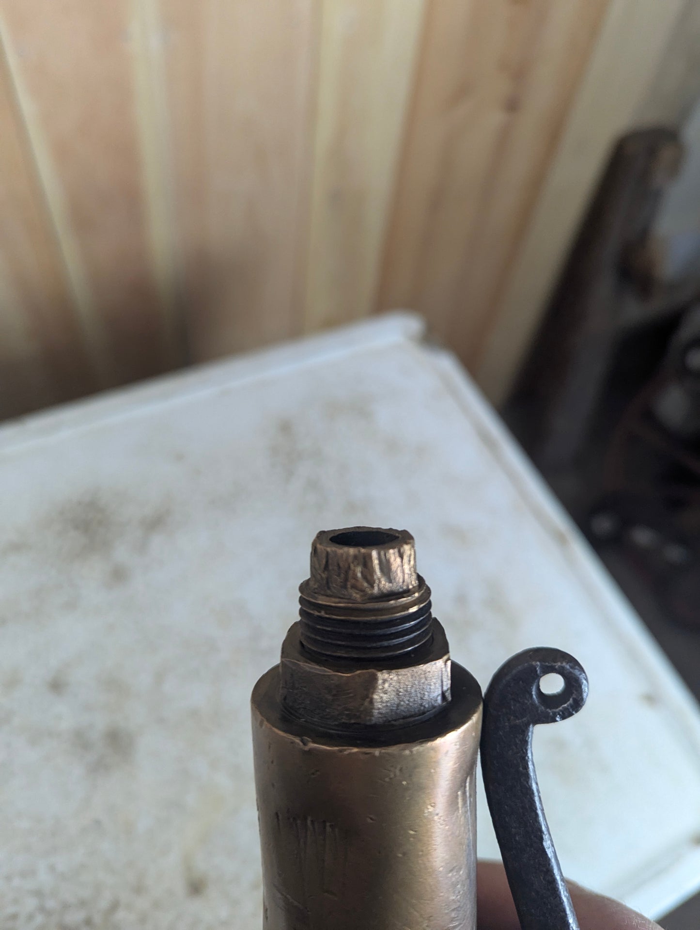 Vintage Brass Steam Whistle - view 4