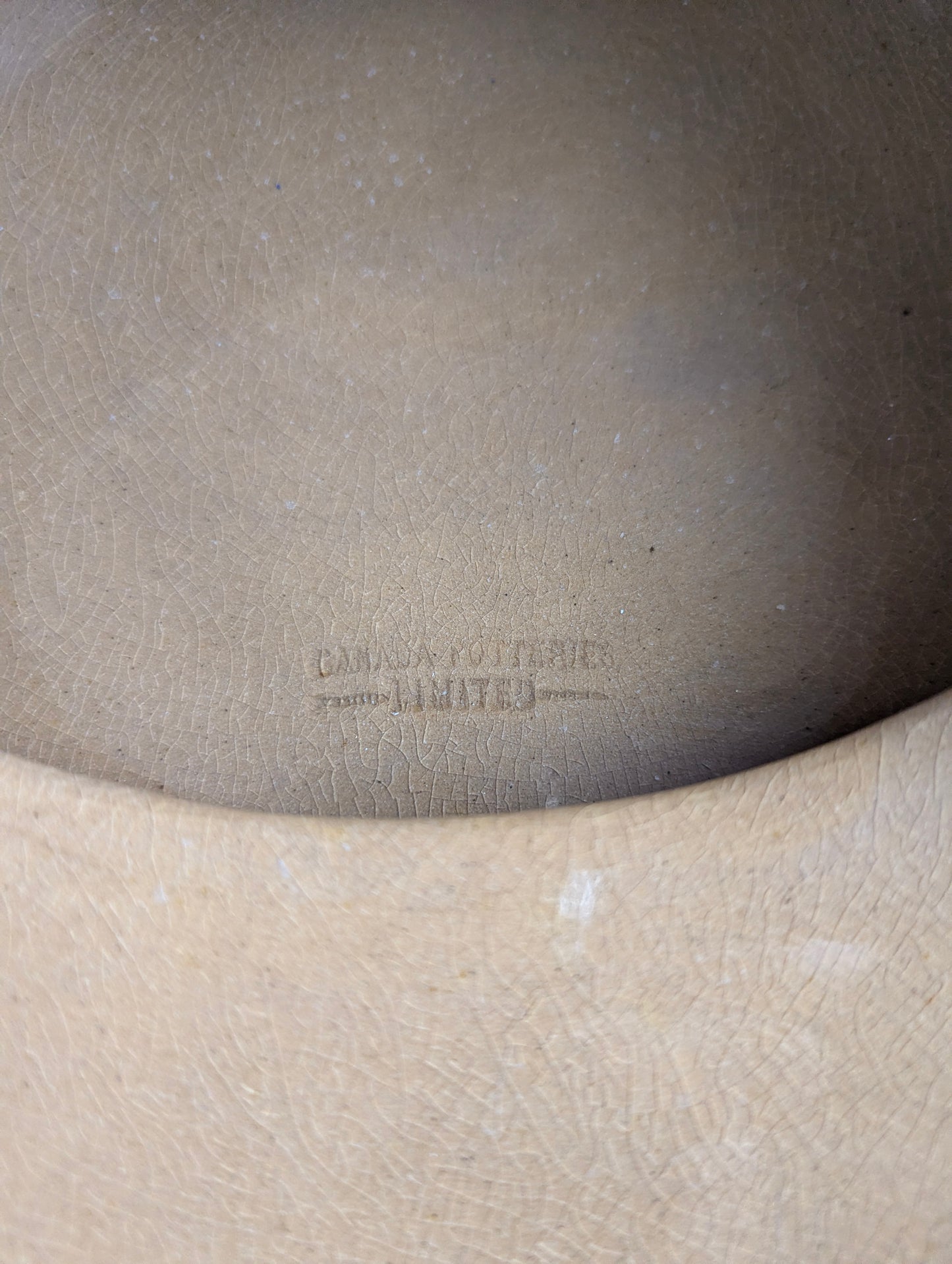 Vintage Brown Ceramic Canadian Potteries Limited Bedpan - view 2