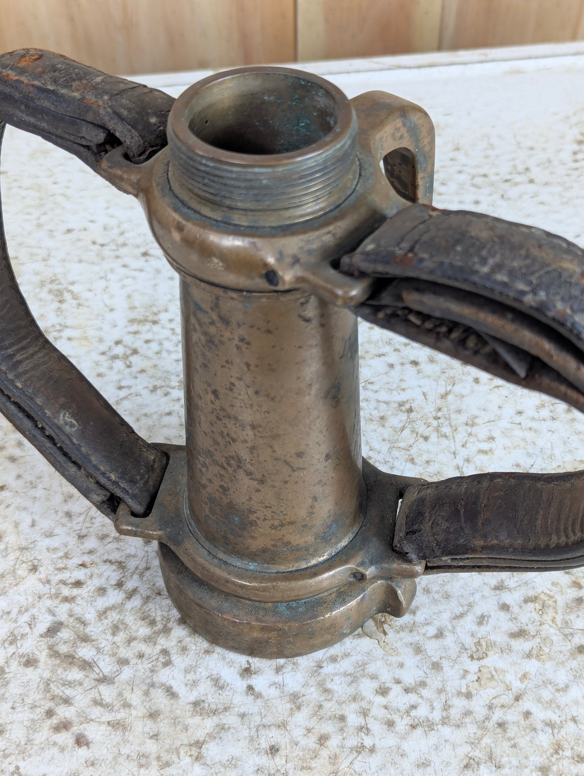 Vintage Buckeye Brass Fire Nozzle - view 2