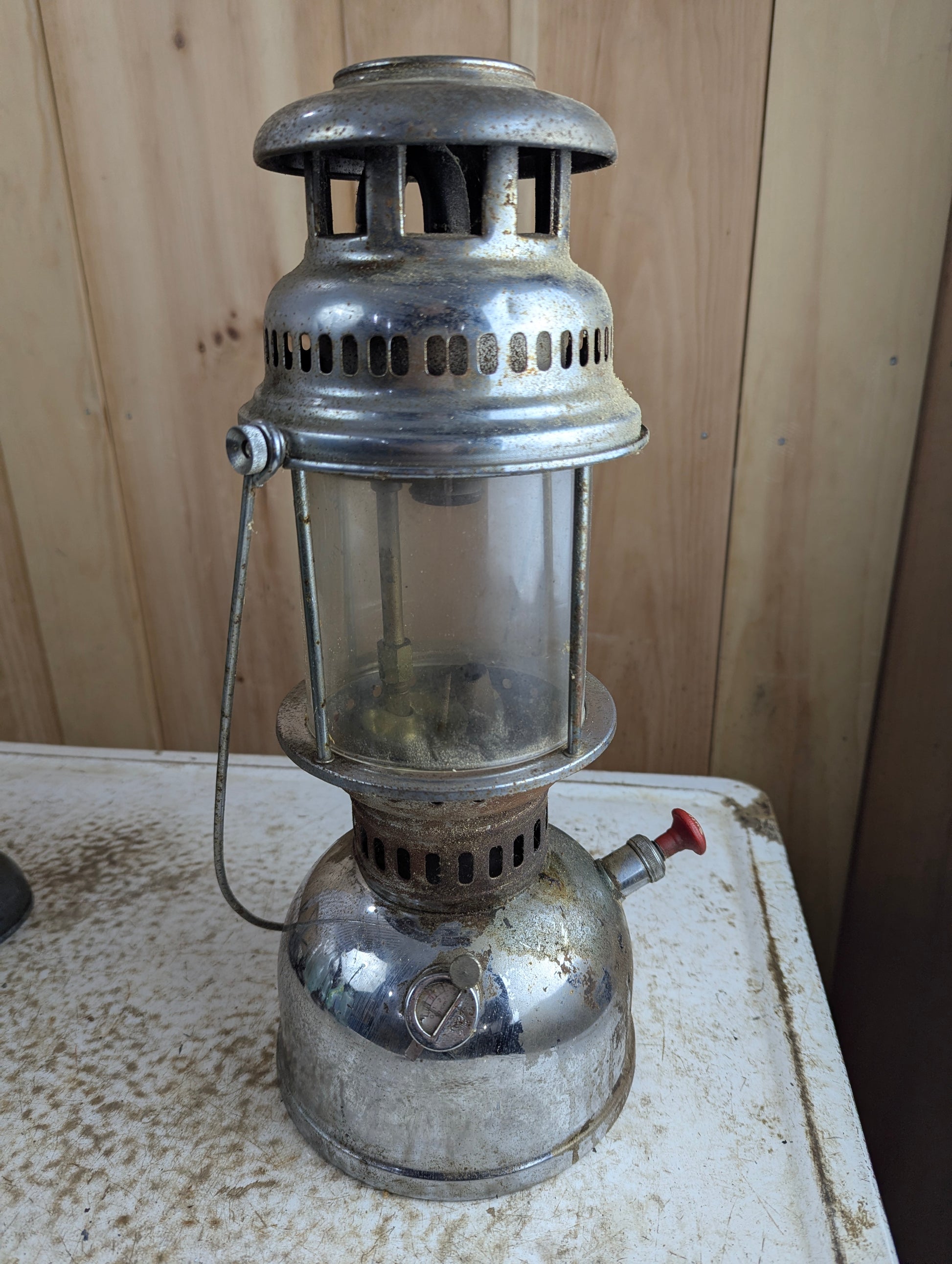 Vintage Butterfly Kerosene Pressure Lantern - Untested