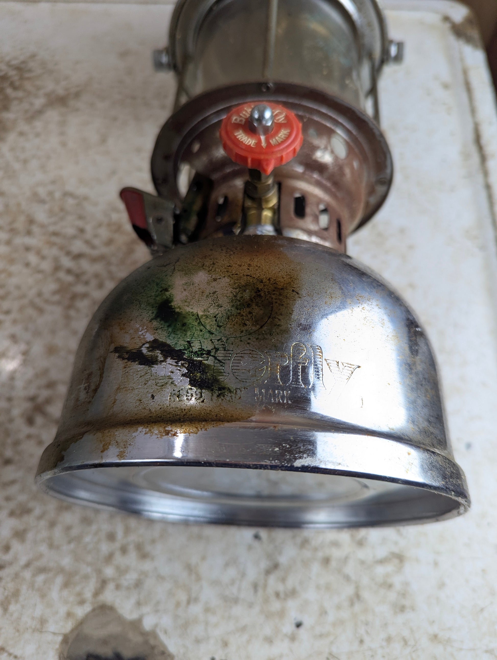 Vintage Butterfly Kerosene Pressure Lantern - Untested - view 10