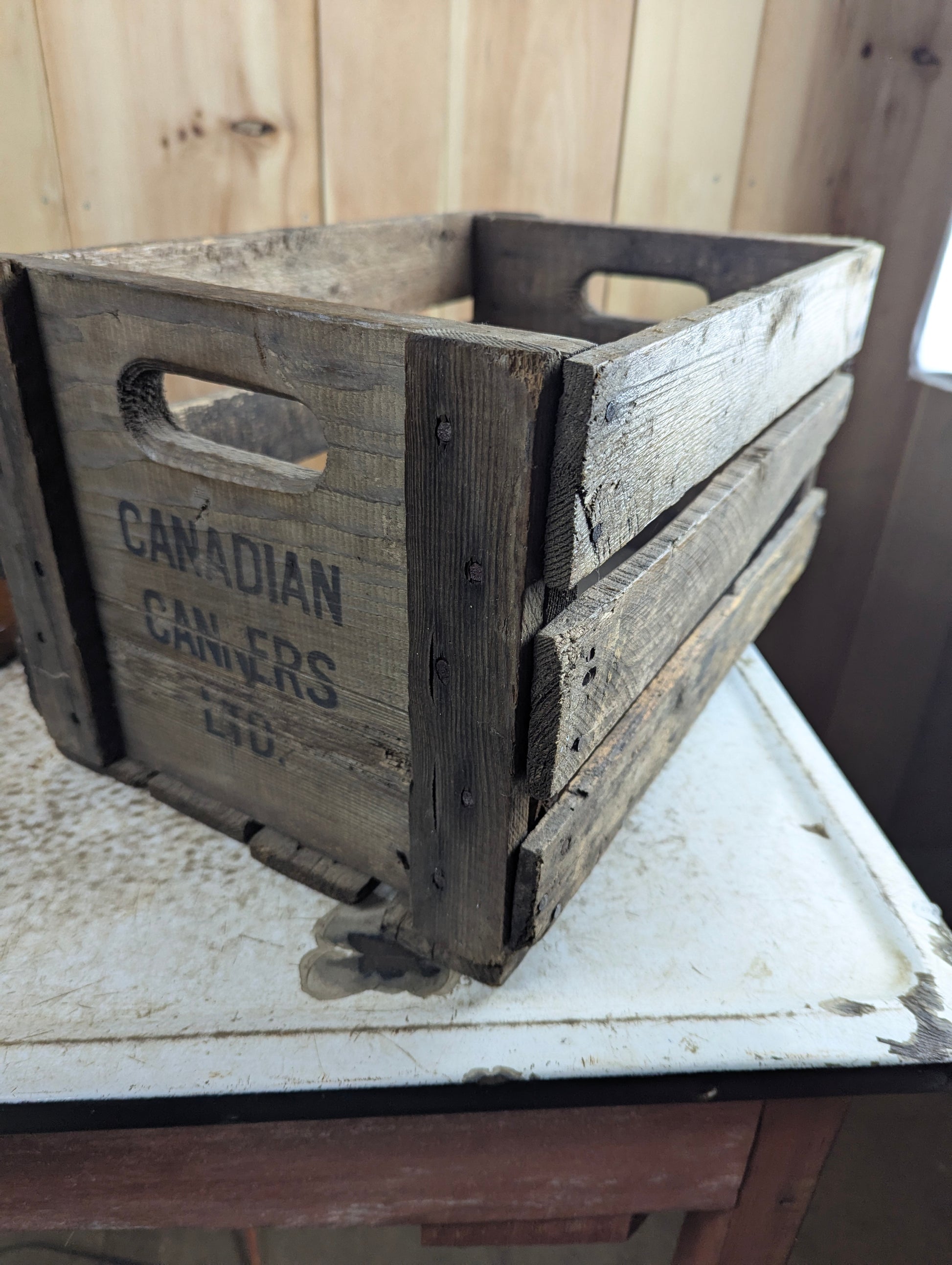 Vintage Canadian Canners Ltd. Wood Crate