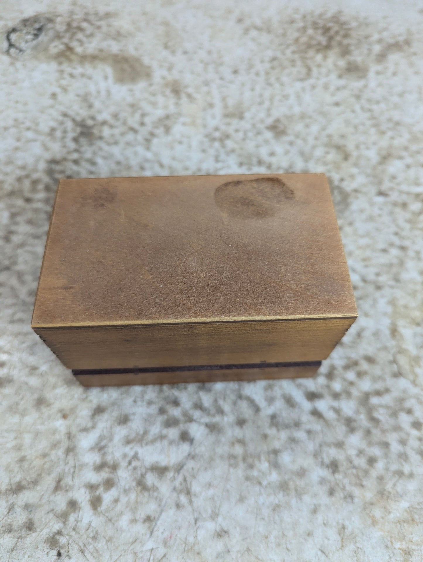 Vintage Carved Wooden Box Holder for Playing Cards - view 6