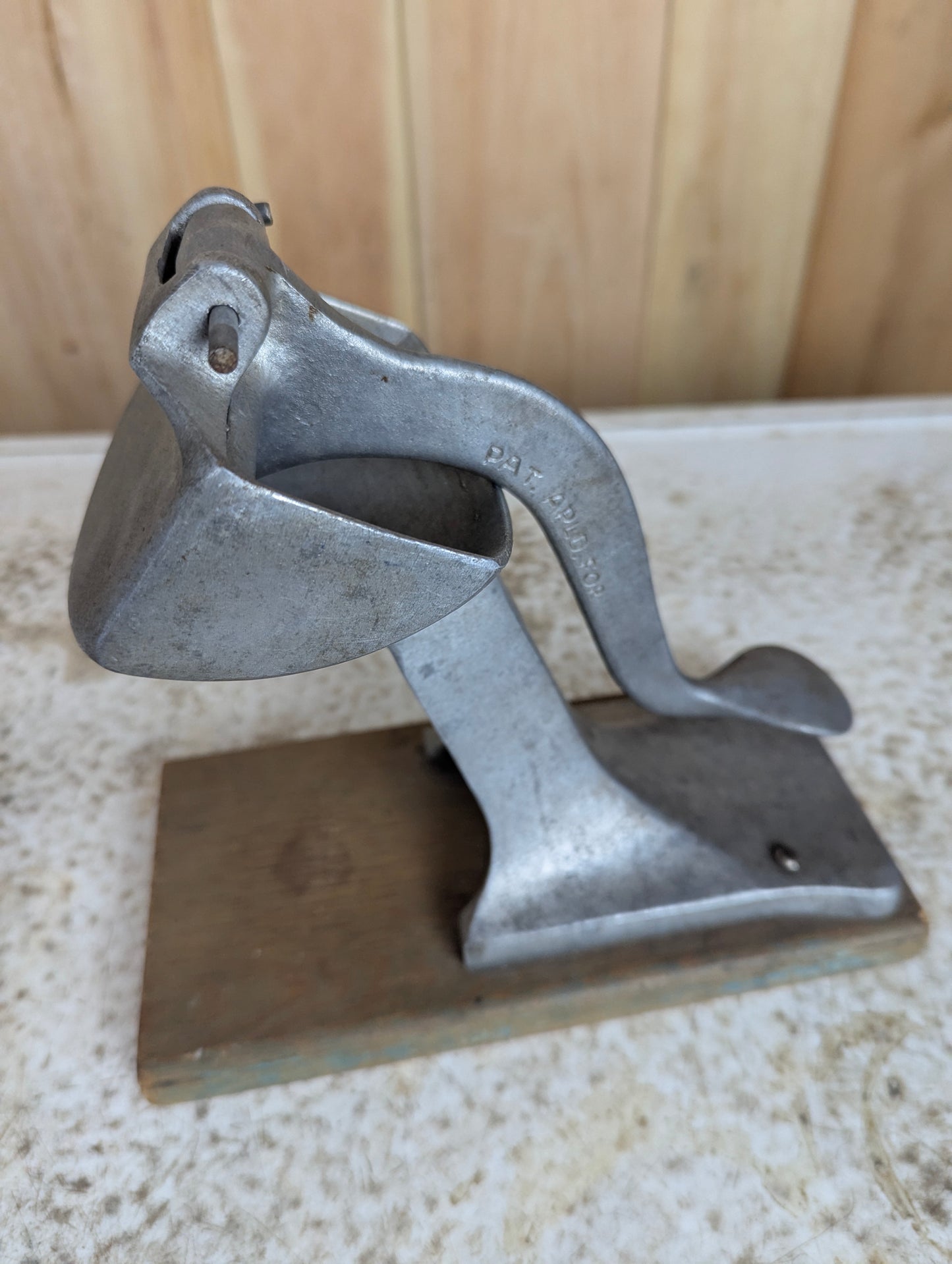 Vintage Cast Aluminum Hand Press Juicer - view 8