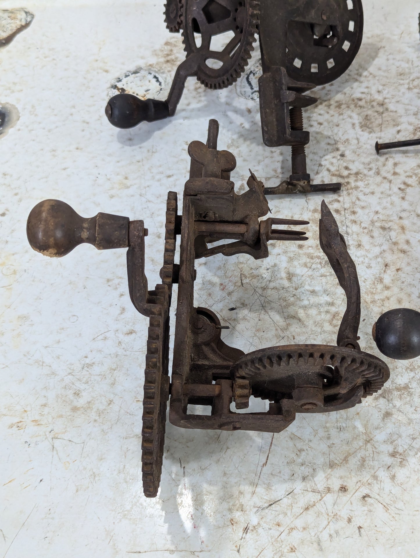 Vintage Cast Iron Apple Peelers - view 2
