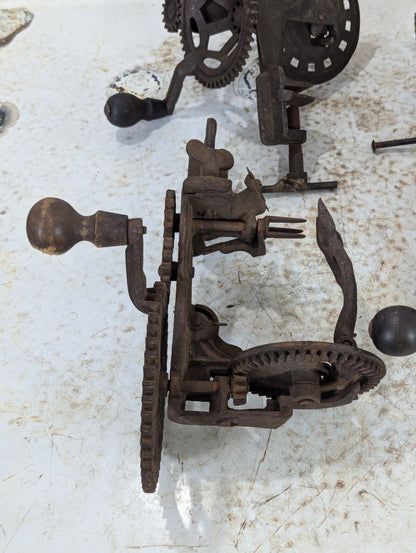 Vintage Cast Iron Apple Peelers - view 2