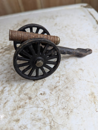 Vintage Cast Iron Cannon Toy