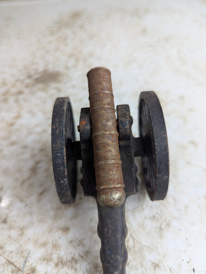 Vintage Cast Iron Cannon Toy - view 3