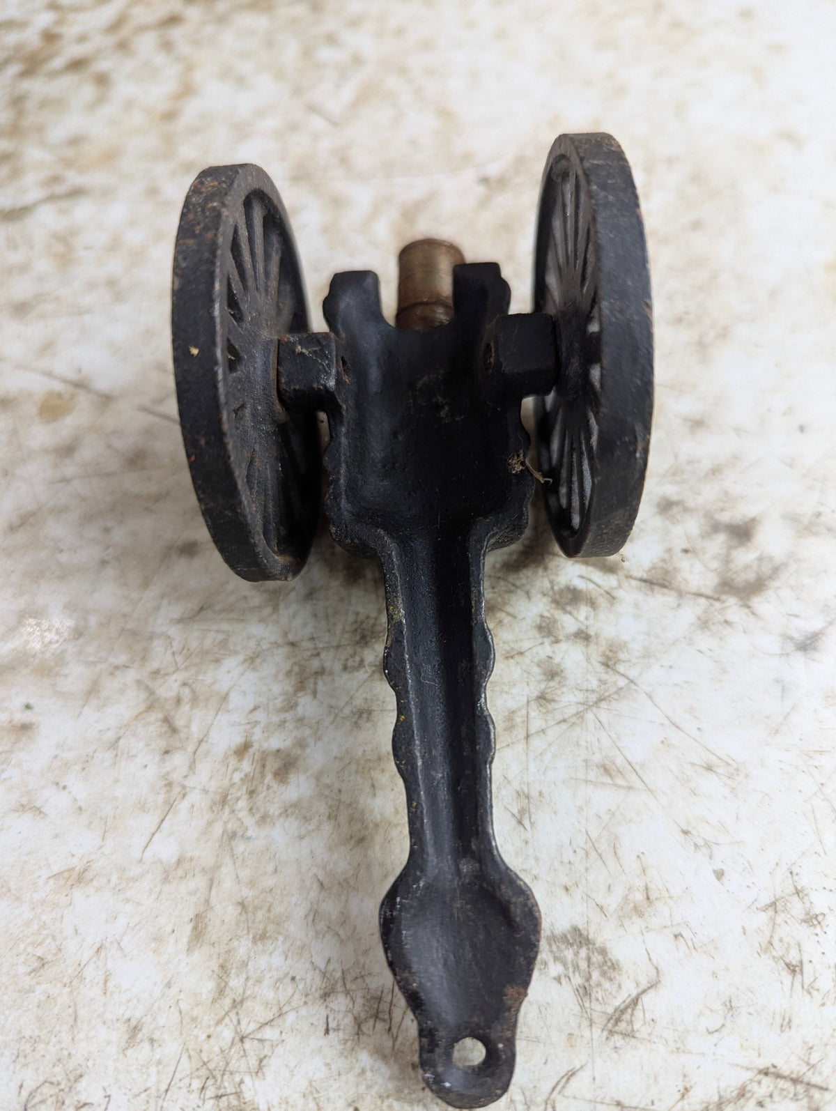 Vintage Cast Iron Cannon Toy - view 4