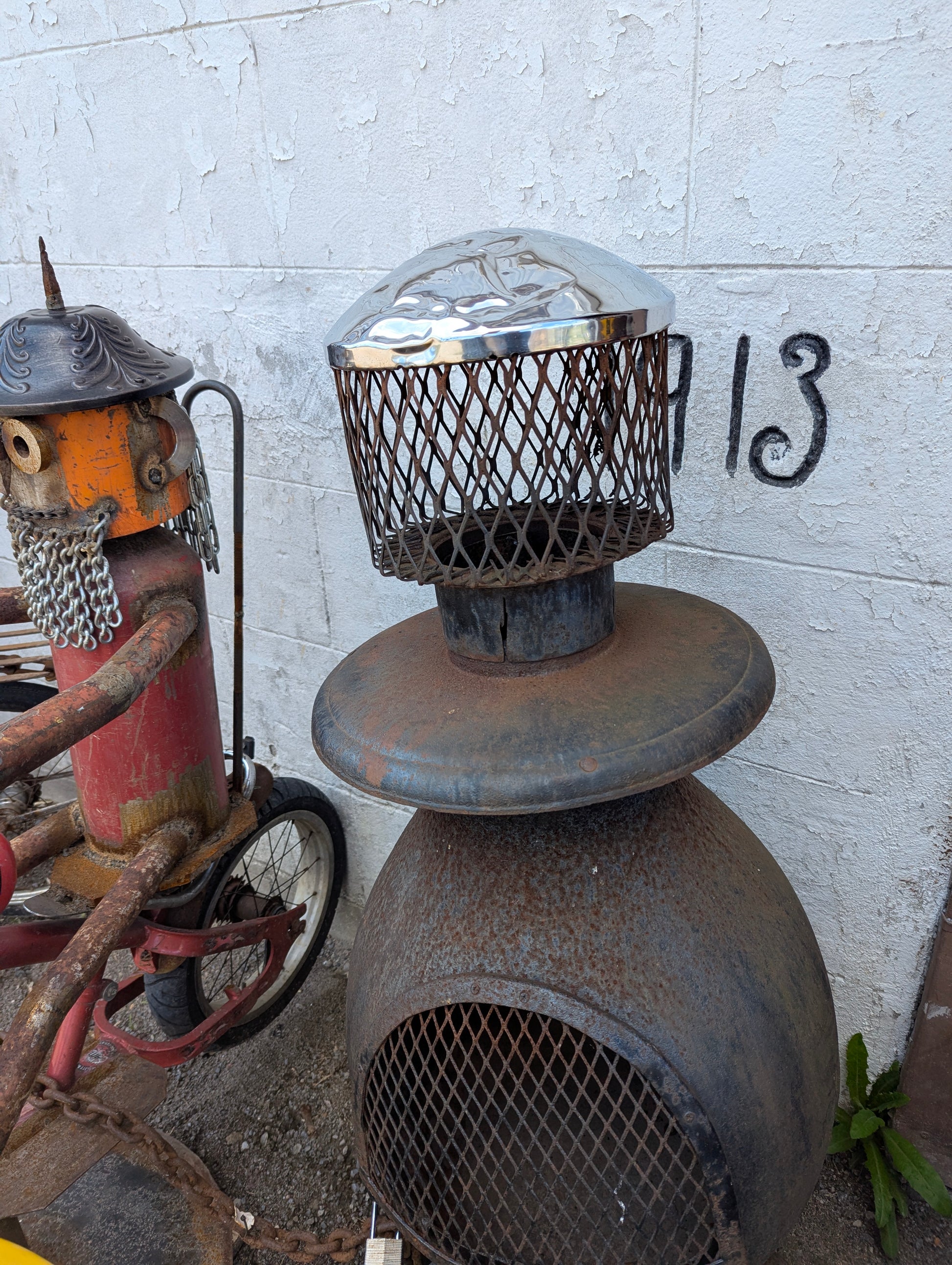 Vintage Cast Iron Chimnea - view 2