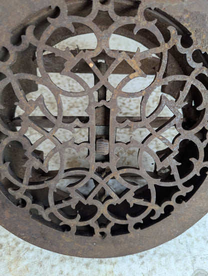 Vintage Cast Iron Round Register - view 4