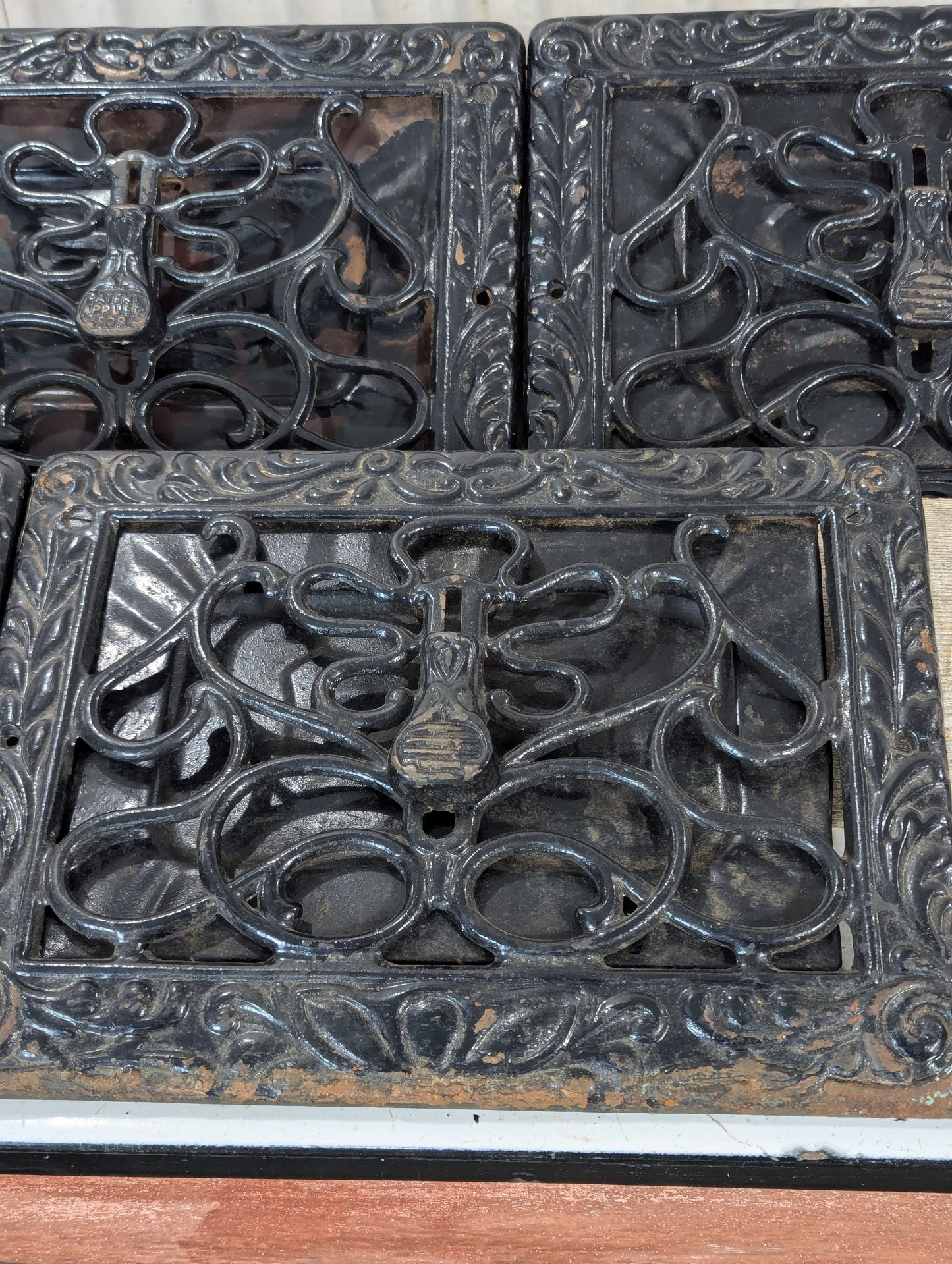 Vintage Cast Iron Wall Registers - view 2