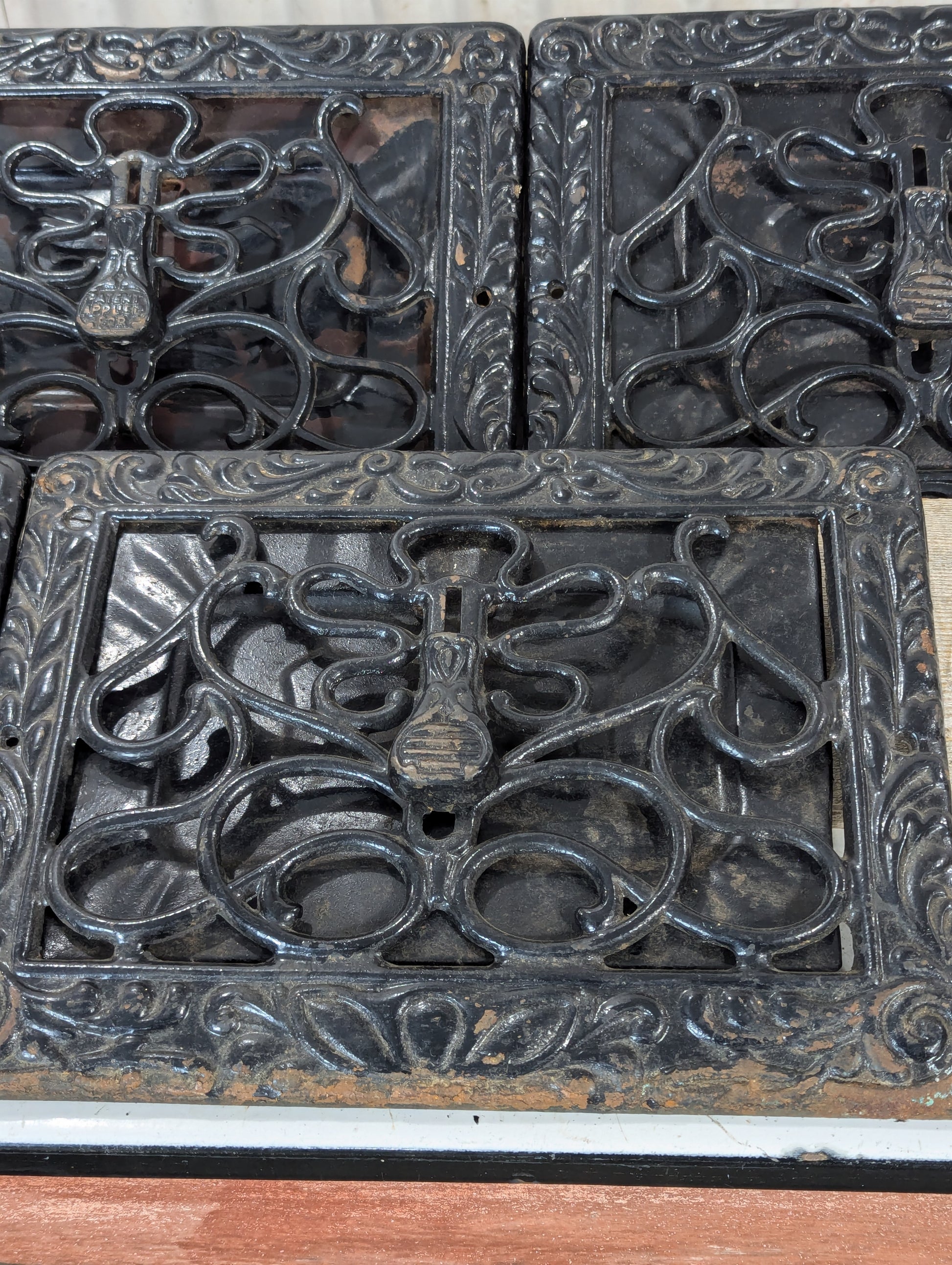 Vintage Cast Iron Wall Registers - view 2