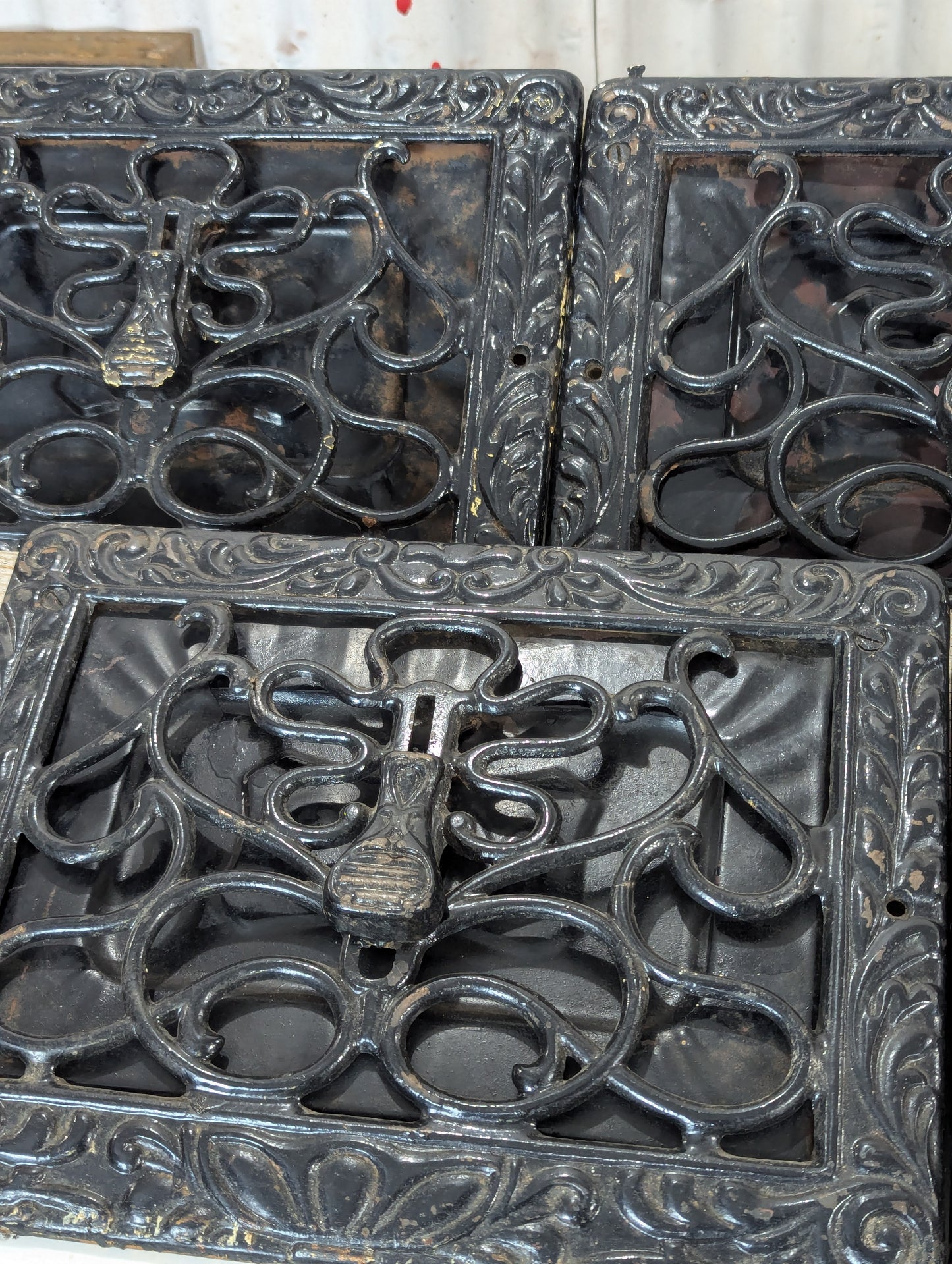 Vintage Cast Iron Wall Registers - view 3