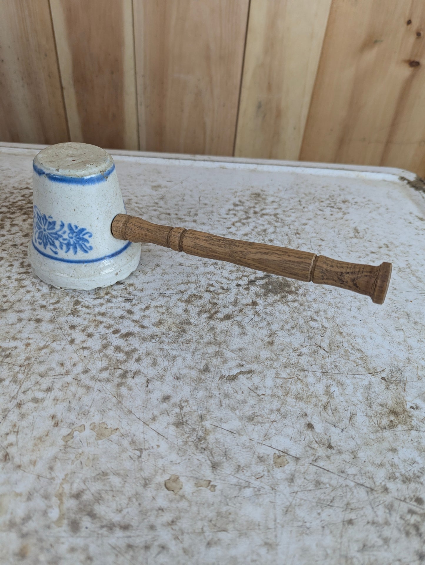Vintage Ceramic Head Meat Tenderizer