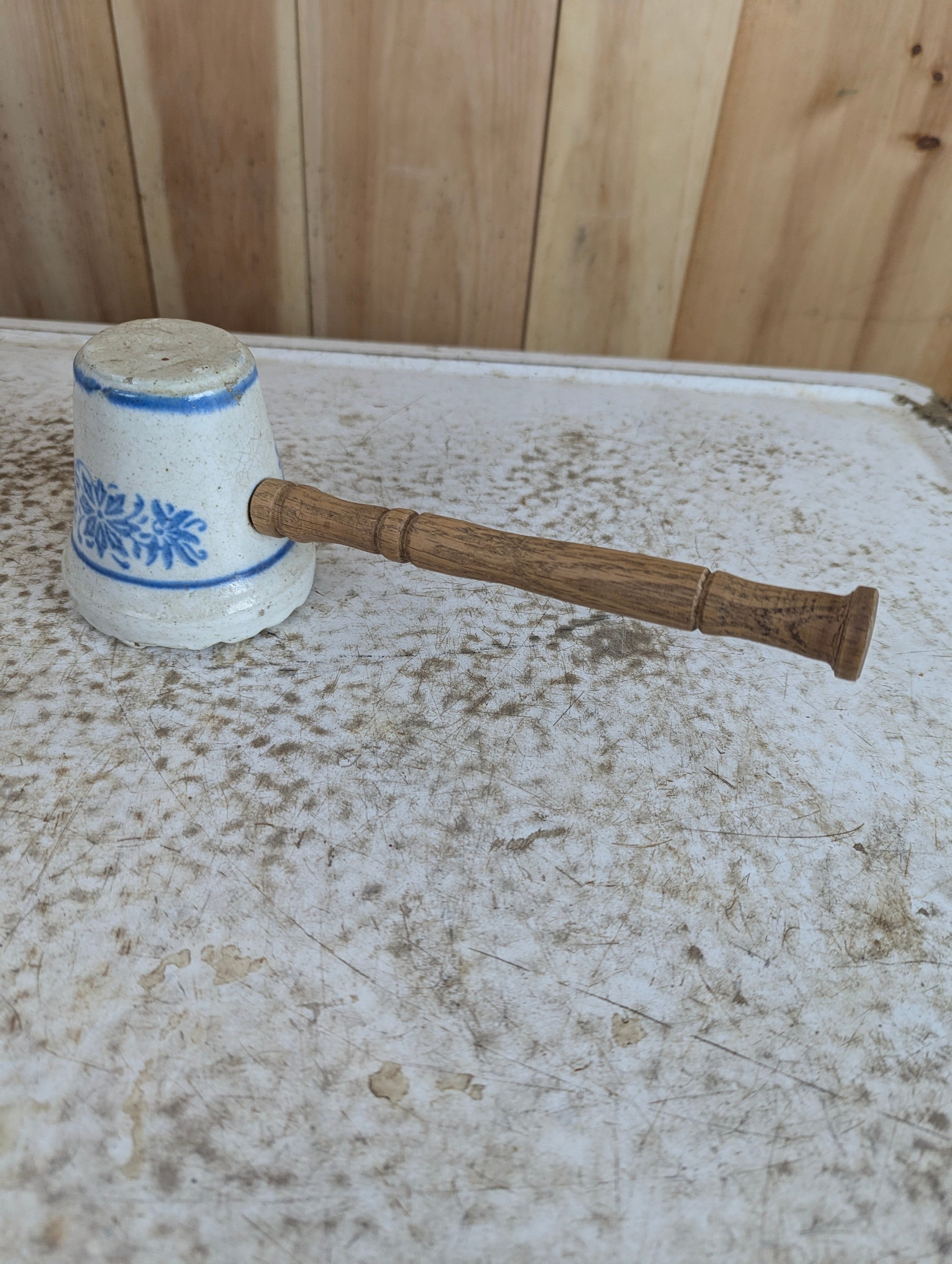 Vintage Ceramic Head Meat Tenderizer
