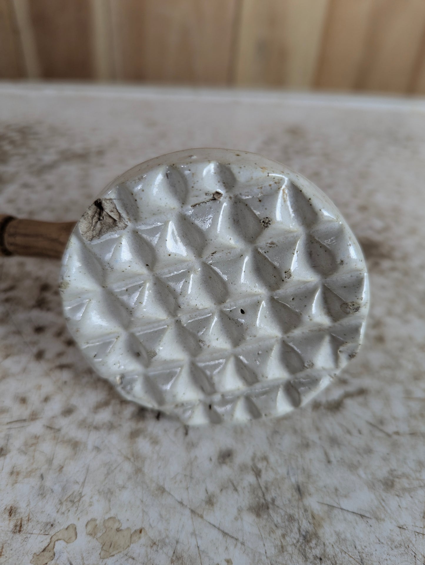 Vintage Ceramic Head Meat Tenderizer - view 3